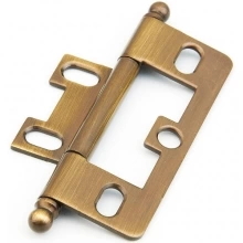 Schaub<br />1100B-AB - Solid Brass, Hinge, Ball Tip Non-Mortise, Antique Brass finish