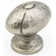 Schaub<br />252-VN - Siena, Small Oval Knob, 1-1/4" diameter, Vibra Nickel finish