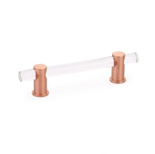 Schaub - 404-BRG - Lumiere, Pull, Acrylic, Brushed Rose Gold, 4" cc