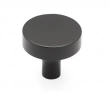 Schaub<br />470-MB  - Haniburton Round Knob Matte Black 1-1/4" diameter