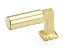 Schaub - 472-UNBR  - Haniburton, Finger Pull, Unlacquered Brass, 1/2" diameter