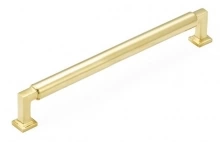Schaub - 478-UNBR - Haniburton Pull Unlacquered Brass 8" c