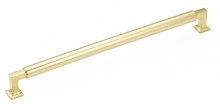 Schaub<br />479-UNBR  - Haniburton Appliance Pull Unlacquered Brass 15" cc