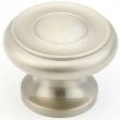 Schaub<br />704-15 - Solid Brass, Traditional, Round Knob, 1-1/2" diameter, Satin Nickel finish