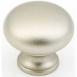 Schaub<br />706-DN - Solid Brass, Traditional, Round Knob, 1-1/4" diameter, Distressed Nickel finish