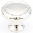 Schaub<br />711-PN - Solid Brass, Traditional, Round Knob 1-1/4" diameter, Polished Nickel finish