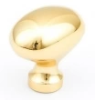 Schaub<br />719-03 - 1-3/8" Polished Brass Oval Knob