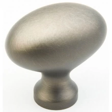 Schaub - 719-AN - Solid Brass, Traditional, Round, Knob 1-3/8" diameter, Antique Nickel finish
