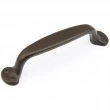 Schaub<br />742-10B - Solid Brass, Country, Pull, 4"cc, Oil Rubbed Bronze finish