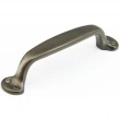 Schaub<br />742-AN - Solid Brass, Country, Pull, 4"cc, Antique Nickel finish