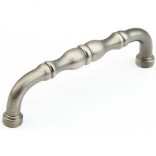 Schaub - 747-AN - Solid Brass, Colonial, Pull, 4"cc, Antique Nickel finish