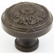 Schaub<br />751-10B - Solid Brass, Versailles, Round Knob, 1-1/4" diameter, Oil Rubbed Bronze finish