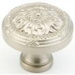 Schaub<br />751-15 - Solid Brass, Versailles, Round Knob, 1-1/4" diameter, Satin Nickel finish