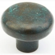 Schaub<br />773-VI - Cast Bronze, Mountain, Round Knob, 1-5/8" diameter, Verde Imperiale finish