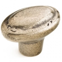 Schaub - 782-IN - Cast Bronze, Mountain, Oval Knob, 1-7/8" diameter, Italian Nickel finish