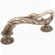Schaub<br />941-MSL - Solid Brass, Symphony, Swans, Pull, 9"cc, Monticello Silver finish