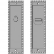 Rocky Mountain Hardware<br />SDL-S-PR - Corbel Rectangular Single Sliding Door Lock - Privacy