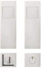 FSB Door Hardware <br />SDL-SB-S - FSB Stainless Steel SDL Sliding Door Lock Deadbolt, Turn Release with or without Indicator