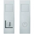 FSB Door Hardware <br />SPL-SB-YP - FSB Stainless Steel SPL Sliding Door Lock, Double Dummy with Pull