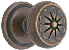 Emtek<br />Select the Rose - PT - LOST WAX/TUSCANY CAST BRONZE PETAL KNOBSET