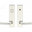 INOX Unison Hardware<br />SF108 TL4 - Tubular Vienna Lever with SF Rectangular Plate in AISI 304 Stainless Steel