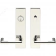 INOX Unison Hardware<br />SF109 TL4 - Tubular Stuttgart Lever with SF Rectangular Plate in AISI 304 Stainless Steel
