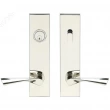 INOX Unison Hardware<br />SF211 TL4 - Tubular Breeze Lever with SF Rectangular Plate in AISI 304 Stainless Steel
