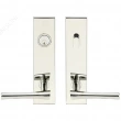 INOX Unison Hardware<br />SF214 TL4 - Tubular Champagne Lever with SF Rectangular Plate in AISI 304 Stainless Steel