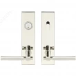 INOX Unison Hardware<br />SF251 TL4 - Tubular Sequoia Lever with SF Rectangular Plate in AISI 304 Stainless Steel