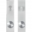 INOX Unison Hardware<br />SF380 TL4 - Tubular Polaris Knob with SF Rectangular Plate in AISI 304 Stainless Steel