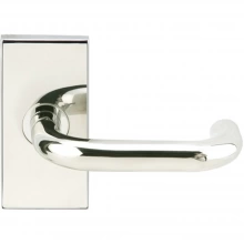 INOX Unison Hardware - SH102 TL4 - Tubular Munich Lever with SH Rosette in AISI 304 Stainless Steel