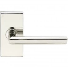 INOX Unison Hardware - SH107 TL4 - Tubular Stockholm Lever with SH Rosette in AISI 304 Stainless Steel