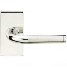 INOX Unison Hardware - SH108 TL4 - Tubular Vienna Lever with SH Rosette in AISI 304 Stainless Steel