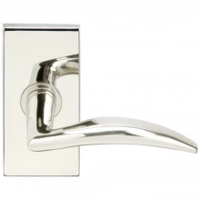 INOX Unison Hardware - SH210 TL4 - Tubular Air-Stream Lever with SH Rosette in AISI 304 Stainless Steel