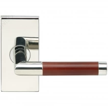 INOX Unison Hardware - SH213 TL4 - Tubular Cabernet Lever with SH Rosette in AISI 304 Stainless Steel