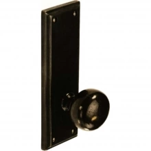 Ashley Norton - SL.20 Escutcheon - 7-1/2" x 2-1/2" Rectangular Privacy Pin Set with 900 Windsor Knob