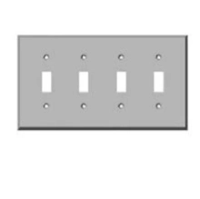 Rocky Mountain Hardware<br />SP4 - ROCKY MOUNTAIN SWITCH COVER 4 GANG