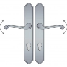 Ashley Norton - SPEU4.57 - Arched Profile Cylinder Lever High Multi Point Entry Trim - Configuration 5