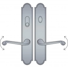 Ashley Norton - SPMR4.55 - Arched American Cylinder Lever Low Multi Point Entry Trim - Configuration 4