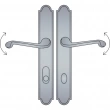 Ashley Norton<br />SPUS4.55 - Arched American Cylinder Lever High Multi Point Entry Trim - Configuration 6