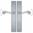 Ashley Norton<br />SQLP4.53 - Rectangular American Cylinder Lever High Multi Point Patio Trim - Configuration 1