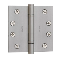 Baldwin<br />Square Corner 4 x 4"  .130" Thick Single Hinge - 1041.003 Lifetime Finish Polished Brass Door Hinge IN STOCK Quick Ship