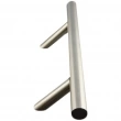 INOX Unison Hardware<br />PHIX34312 BT - 20" T-Shape Door Pull with 45 Degree Support in AISI 304 Stainless Steel - Bolt Thru