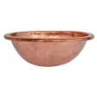 Thompson Traders - sinks<br />23-1220-A - OVAL MIRO SINK - POLISHED COPPER 
