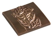 Rocky Mountain Hardware - TT220 - Rocky Mountain Aspen Leaf Tile 4" x 4"