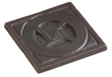 Rocky Mountain Hardware<br />TT500 - Rocky Mountain Circle Pyramid Tile 4" x 4"