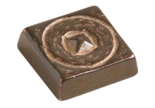 Rocky Mountain Hardware<br />TT501 - Rocky Mountain Small Circle Pyramid Tile 1-1/8" x 1-1/8"