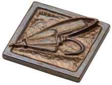 Rocky Mountain Hardware - TT803 - Rocky Mountain Wet Fly, Right Tile 3" X 3"