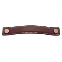 Turnstyle Designs - A1180 - Bow Leather, Cabinet Handle, Large Button