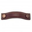 Turnstyle Designs<br />A1182 - Bow Leather, Cabinet Handle, Small Button